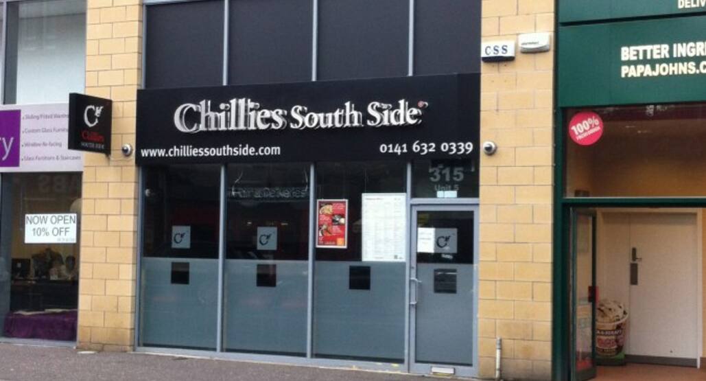 Chillies South Side Menu Menu For Chillies South Side Shawlands Glasgow